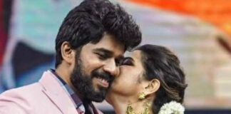 பாண்டியன் ஸ்டோர்ஸ் நடிகருக்கு முத்தம் கொடுத்த டிடி